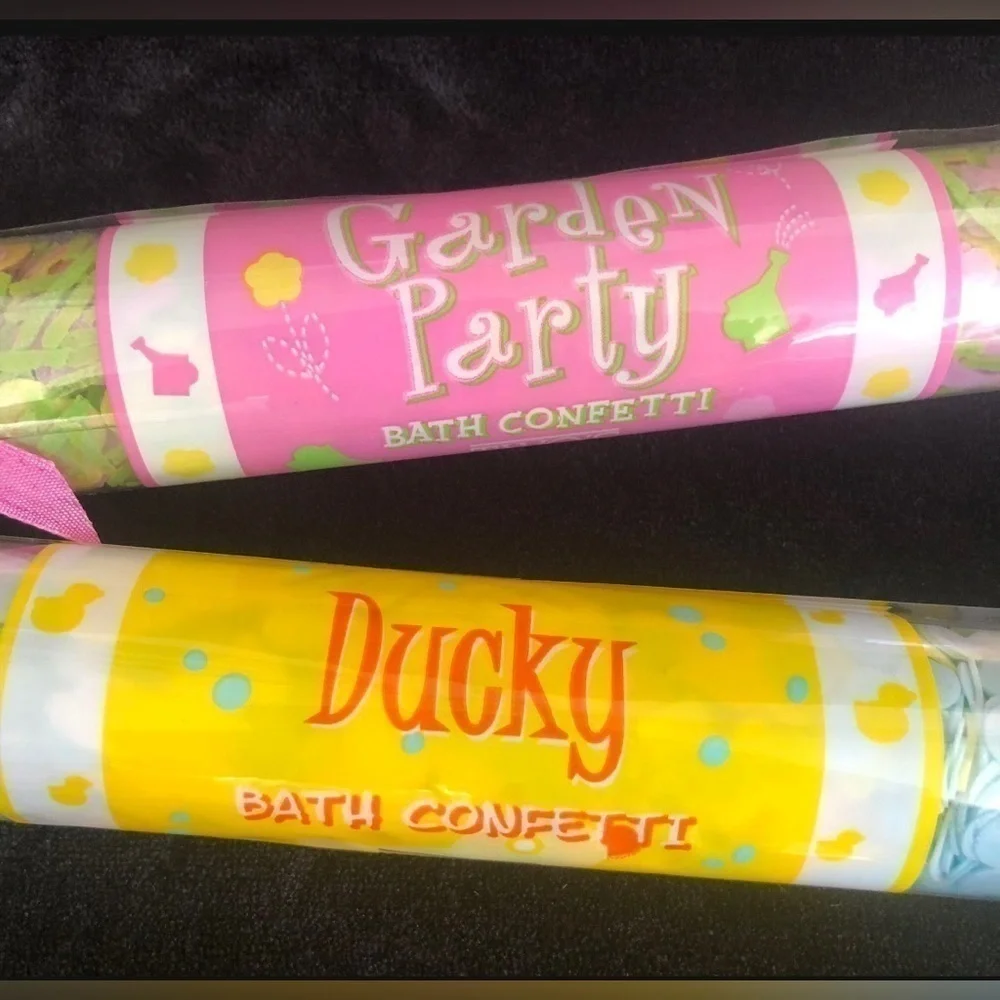 NEW Two's Company Garden Party & Ducky bath confetti